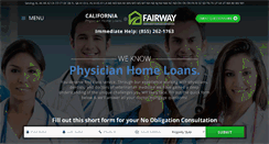 Desktop Screenshot of californiaphysicianhomeloans.com