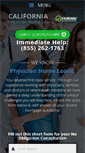 Mobile Screenshot of californiaphysicianhomeloans.com